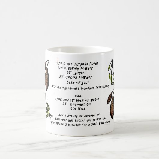 チョコレートマグのケーキのマグ コーヒーマグカップ (中央)