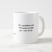 チョコレートマグケーキレシピジャンボマグ ジャンボコーヒーマグカップ (正面右)