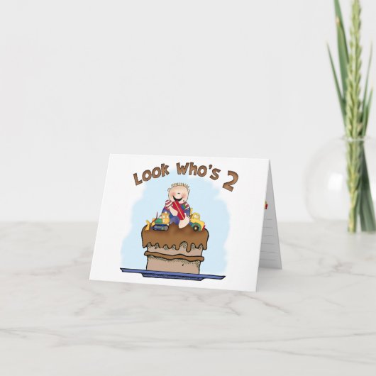 チョコレートマッド2ndバースデーフィルイン招待状 サンキューカード (正面)