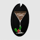 チョコレートマルティーニパーソナライズされたオーナメント オーナメント (正面)