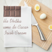 チョコレートマルティーニ キッチンタオル (四つ折り)