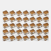 チョコレートマーシュマロズモーレスサマーキャンプトリート キッチンタオル (横)