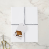 チョコレートマーシュマロートーストキャンプファイアーズモーレ ギフトタグ (より糸付き)