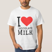 チョコレートミルクが大好き Tシャツ (正面)