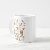 チョコレートミルクが好きな女の子 – 牛乳娘 コーヒーマグカップ (正面左)