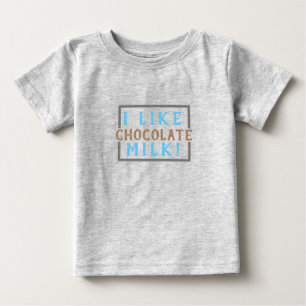 チョコレートミルクが好き!(ベビー) ベビーTシャツ