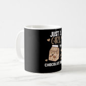 チョコレートミルクのかわいい コーヒーマグカップ (正面左)