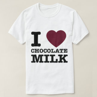 チョコレートミルクのデザインが好き Tシャツ