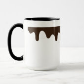 チョコレートミルクのデザインのマグ マグカップ (左)