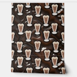 チョコレートミルクシェイクパターン 壁紙