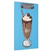 チョコレートミルクシェイク漫画イラストレーション クリップボード (右)