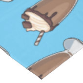 チョコレートミルクシェイク漫画イラストレーション テーブルクロス (アングル)