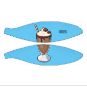 チョコレートミルクシェイク漫画イラストレーション ミニバスケットボール (パネル)