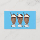 チョコレートミルクシェイク漫画イラストレーション 名刺 (裏面)