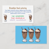 チョコレートミルクシェイク漫画イラストレーション 名刺 (正面/裏面)