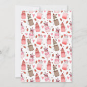 チョコレートミルクシェイク バレンタインパーティ招待 招待状 (裏面)