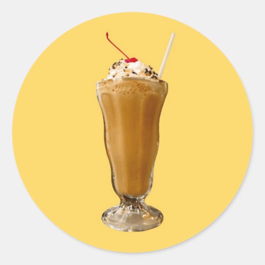 チョコレートミルクシェイク ラウンドシール (正面)