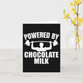 チョコレートミルクジムフィットネストレーニングボディビル カード (黄色い花)