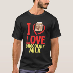 チョコレートミルクチョコミルクシェイクドリンク Tシャツ