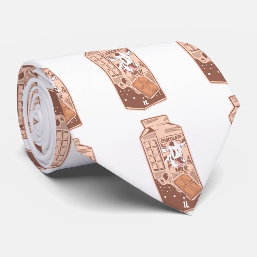 チョコレートミルク1カートン ネクタイ (ロール)