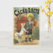 チョコレートミルク カード (黄色い花)