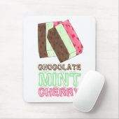 チョコレートミントさくらんぼスプモニアイスクリームジェラート マウスパッド (マウス)