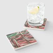 チョコレートミントキャンディカネズホリデーフェスティバル ストーンコースター (横)