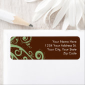 チョコレートミント差出人住所ラベル ラベル (インサイチュ)