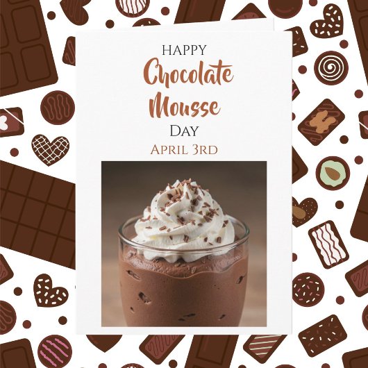 チョコレートムースの日 | 4月3日 | レシピ カード