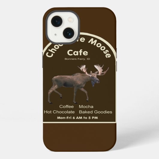 チョコレートムースカフェ iPhoneケース (裏面)