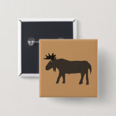 チョコレートムースピン 缶バッジ (正面&裏面)