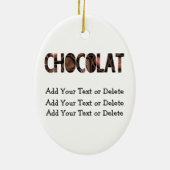 チョコレートムース – SRF セラミックオーナメント (裏面)