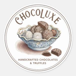 チョコレートメーカーショコラティエ製品ラベル ラウンドシール