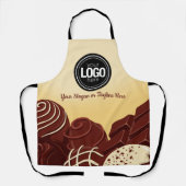 チョコレートモダン事業のパーソナライズ エプロン (正面)