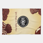 チョコレートモダン事業のパーソナライズ キッチンタオル (横)