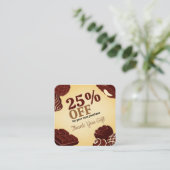 チョコレートモダン事業のパーソナライズ 割引カード (スタンド正面)