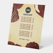 チョコレートモダン事業のパーソナライズ 台座サイン (正面)