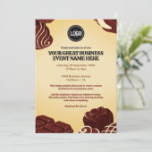 チョコレートモダン事業のパーソナライズ 招待状 (スタンド正面)