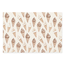 チョコレートモチャアイスクリームコーン誕生日