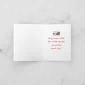 チョコレートユーモアのあると愛についてバレンタインデー カード (内部)