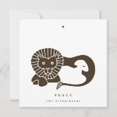 チョコレートライオン&ラムフラットホリデーカード シーズンカード (正面)