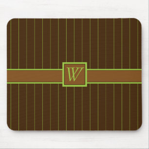 チョコレートライムPinstripesマウスパッド マウスパッド