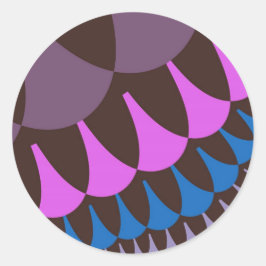 チョコレートラズベリーはかりで測 ラウンドシール