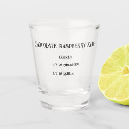 チョコレートラズベリーキスノベルティショットグラス ショットグラス