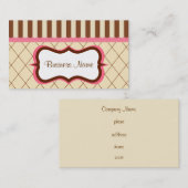 チョコレートラズベリー名刺 名刺 (正面/裏面)