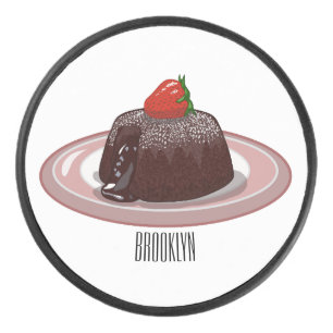 チョコレートラバーケーキ漫画イラストレーション アイスホッケーパック