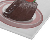 チョコレートラバーケーキ漫画イラストレーション カッティングボード (角)
