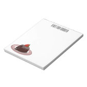 チョコレートラバーケーキ漫画イラストレーション ノートパッド (回転)