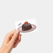 チョコレートラバーケーキ漫画イラストレーション バッジ (手持ち)
