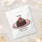 チョコレートラバーケーキ漫画イラストレーション フェイバーバッグ (クリップ留めされた状態)
